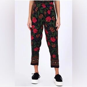 Farm Rio Pants Lightweight Printed Viscose Size Large